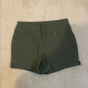 INC International Concepts High Waist Olive Shorts